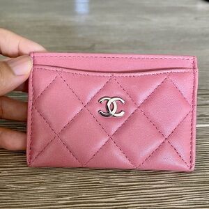 Pink Chanel Classic Cardholder